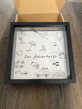 New Our Adventures Shadow Box Frame - Black